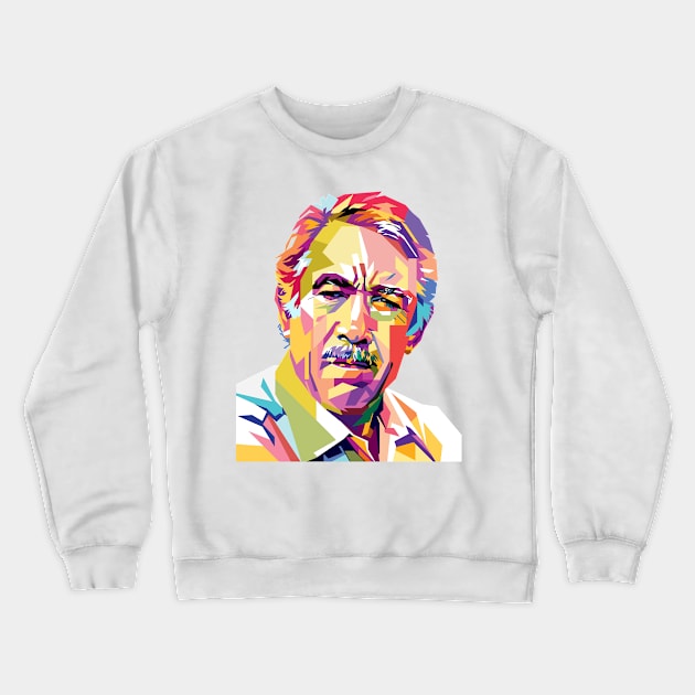 Anthony Quinn Portrait Illustration Crewneck Sweatshirt by RJWLTG